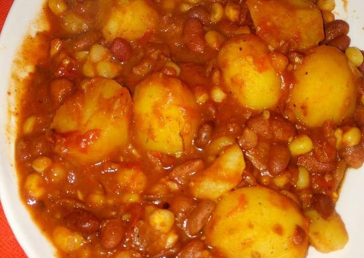 Kenyan Githeri mixed with Irish potatoes Recipe by Winny Edward Cookpad