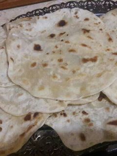 صورة لوصفة عيش الصاج السوري