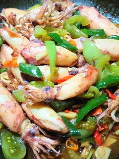 Foto resep Cumi Asin Super Cah Cabe Ijo by Avie Shinta