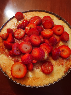 Una foto de Cheesecake de frutillas