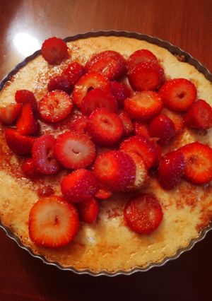 Una foto de Cheesecake de frutillas