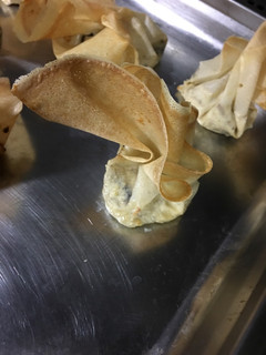 Una foto de Saquitos rellenos de champiñones