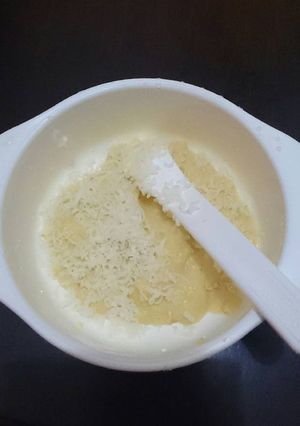 Foto resep Mpasi bubur jagung susu keju (7m+)
