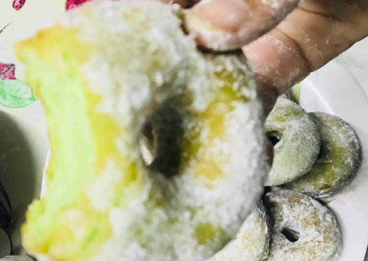 Steps to Prepare Ultimate Donut Pandan