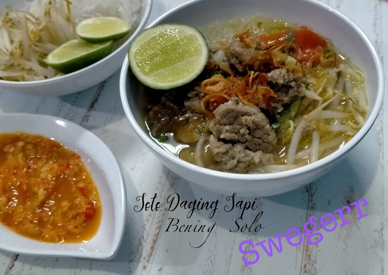 Soto Daging Sapi Bening Solo Swegerr