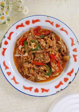 Foto resep Oseng Jantung Pisang Teri