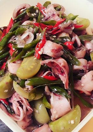 Foto resep Cumi Asin Cabe Ijo