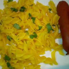 A picture of Turmeric pasta.