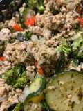 Turkey Pesto Veggie Stir Fry