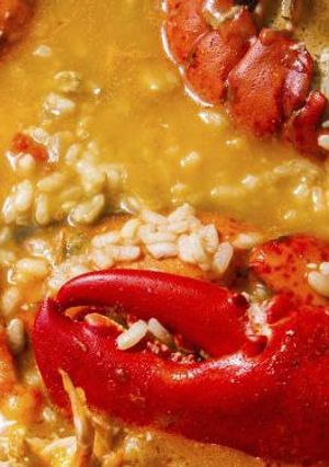 Una foto de Arroz caldoso de bogavante