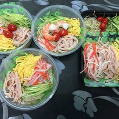 A picture of Japanese Hiyashi Chuka Ramen.
