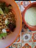 Salad with Tzatziki Sauce
