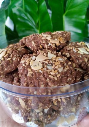 Foto resep Oatmeal Choco Cookies ala Didi (Oat Cookies)