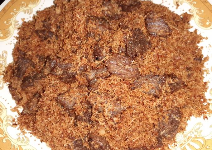 Ternyata ini lho! Resep enak bikin Daging sapi serundeng simpel dijamin nagih banget