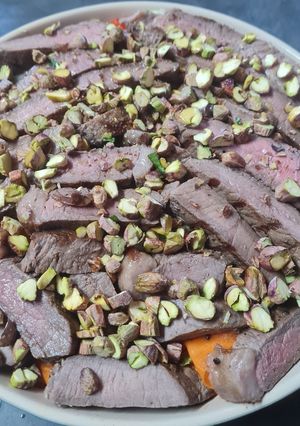 A picture of Italian Beef Salad with a Thai Twist.