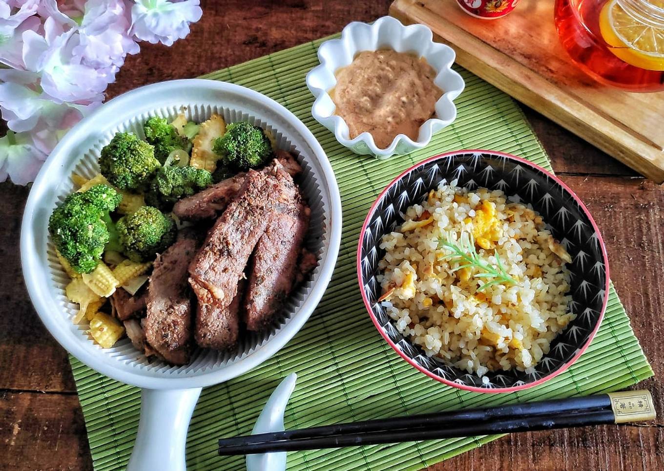 Beef teppanyaki