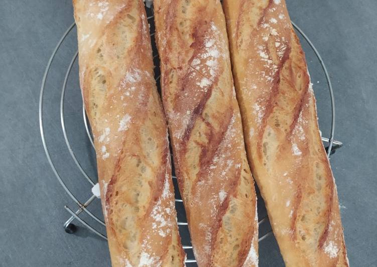 Voici la recette 🥖 Baguette 🥖 Délicieux garanti