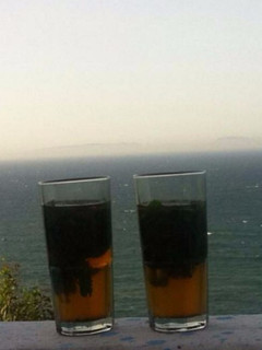 A picture of Moroccan mint tea.
