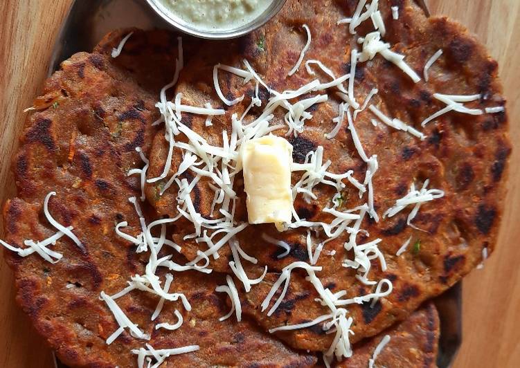 Recipe of Any-night-of-the-week Mix flour vegetable paratha