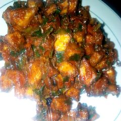 Plantain Pepper Sauce A picture of Plantain Pepper Sauce.