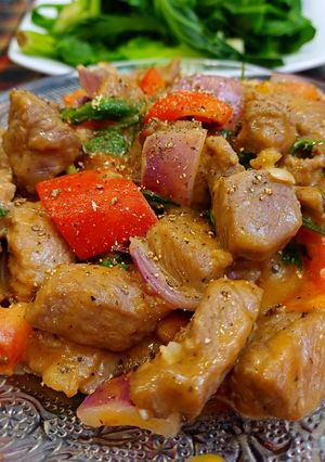 Hình của món Bò lúc lắc.