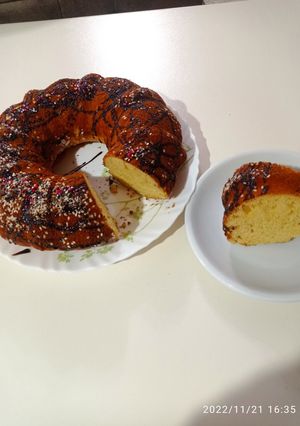 عکسی از دستور کیک کدو حلوایی 🎃🎃