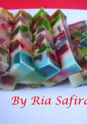 Foto resep PUDING MOZAIK POTONG