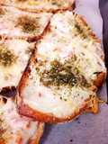 Flammekueche-Style Toasts