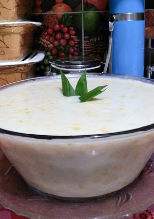 Foto resep Bubur jagung santan