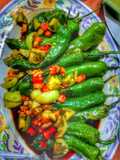 Cabe gebog/cabe hijau dicabein