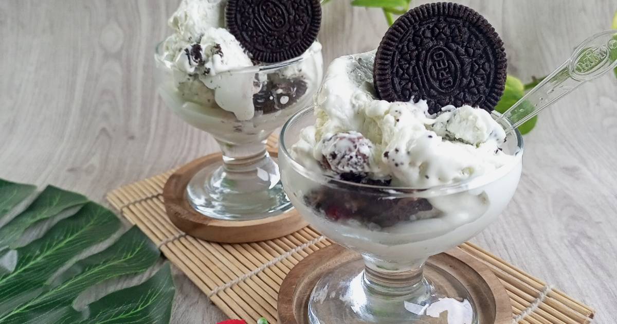 Resep Ice Cream Oreo Homemade oleh Indah Tuwiarsih Cookpad