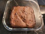 Una foto de brownie con harina de espelta