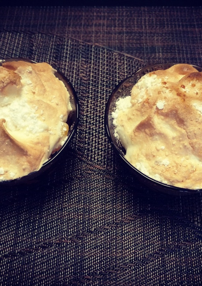 Una foto de Mandarinas con merengue