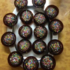 Chocolate cupcakes A picture of Chocolate cupcakes.
