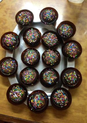A picture of Chocolate cupcakes.