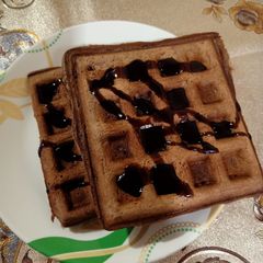 A picture of Chocolate waffles.