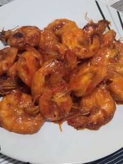 Foto resep Udang Bakar Madu (masak dengan wajan/pan)