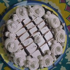 A picture of Chocolate pineapple cream cake.