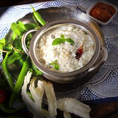A picture of Pudina/Mint Mossaru Anna.