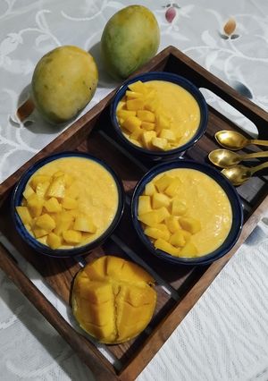 A picture of Totapuri Mango Custard.