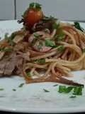 Spaghetti salteado