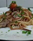 Spaghetti salteado