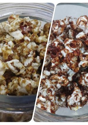 Foto resep Popcorn greentea & cinnamon