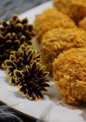 عکسی از دستور توپک سیب زمینی و لوبیا (سوخاری_گیاهی)