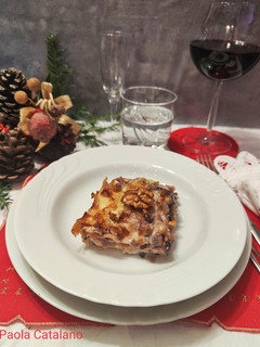 Foto di Lasagna radicchio gorgonzola e noci
