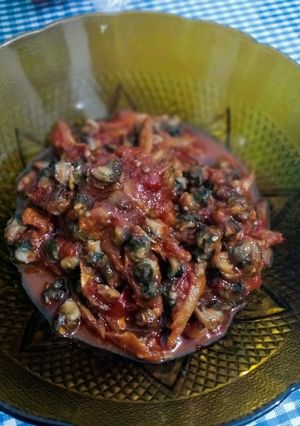 Foto resep Sambal daging siput teri