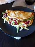 Omelette fluffy vegetariana