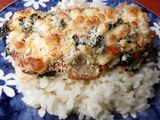 Pescado relleno de 3 quesos y espinacas