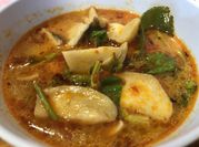 A picture of thai ginger broth