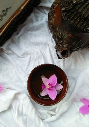 Hình của món Trà olong dâu.